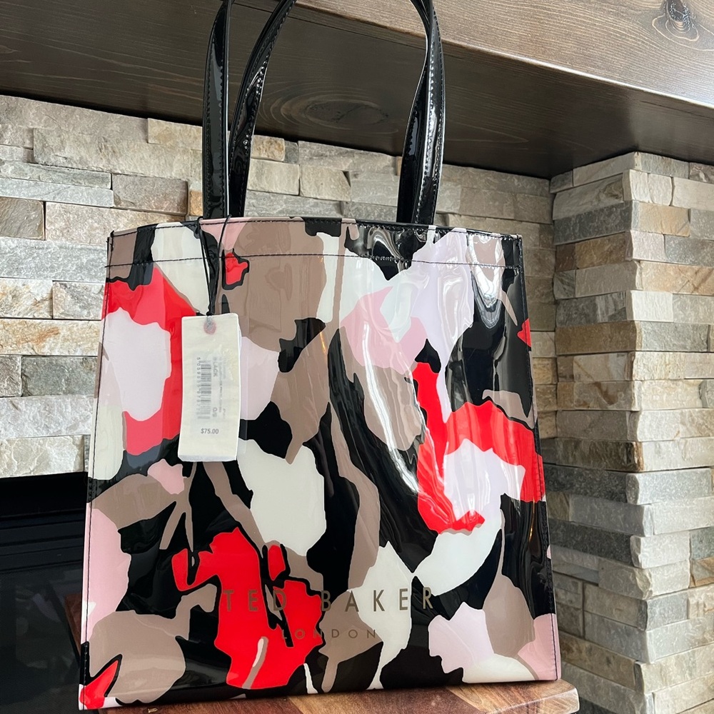 Ted Baker London Retro Flood Large Icon Bag | Abstract Floral | NWT